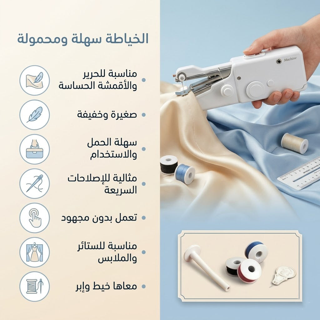 آلة خياطة محمولة يدوية