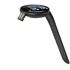D18 Smart Watch display showing time and fitness tracking features, black strap, sleek design, all products collection.