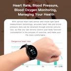 D18 Smart Watch from سوق وفر, showing a sleek black wearable device with a digital display and fitness tracking features.