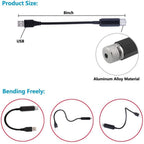 ليزر USB للسيارة والديكور بثلاث عدسات وشاحن سيارة