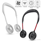 Magnetic neck fan, popular best-selling model by سوق كوم, showing a sleek wearable cooling device worn around the neck.