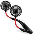 Wireless magic neck fan from سوق كوم, showing adjustable blades and ergonomic design for hands-free cooling.