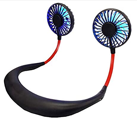 Magnetic neck fan from سوق كوم featuring adjustable vents and lightweight design for hands-free cooling.