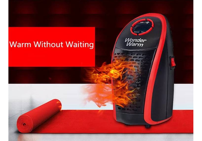 Modern Wonder Warm electric heater from سوق كوم, showing sleek design and control panel for efficient heating.