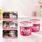 عرض معجون التنظيف السحري The Pink Stuff  + • فرشاة التنظيف السحرية 12 قي 1  + جارف و مساحه سيليكون