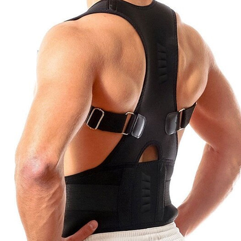 حزام ظهر بدعامة مغناطيسية لتخفيف آلام الظهر وتحسين الوضعية | مصنوع في مصر