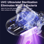 مكنسة كهربائية لاسلكية عمودية 4في1 محمولة باليد مع أشعة UV