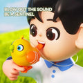 Colorful talking bird toy from سوق كوم, interactive plastic game for children with vibrant design and animated features.