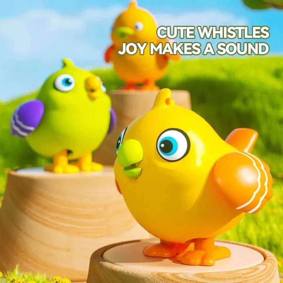 Talking bird toy from سوق كوم, colorful plastic game for children, featuring animated bird with sound effects.
