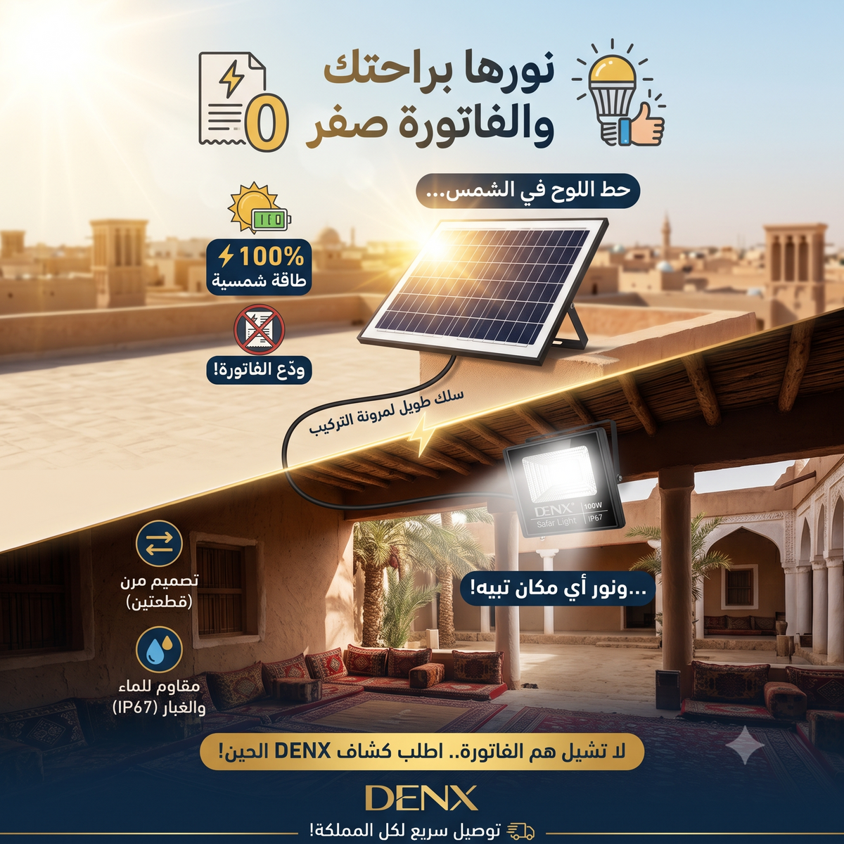كشاف الطاقة الشمسية للمنزل من دينيكس