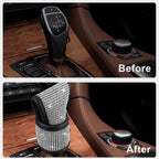 Car gear shift stick cover from سوق كوم, stylish accessory for automatic transmission gear lever in a vehicle.