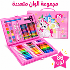 مجموعة الوان متعددة 86  قطعة بناتى
