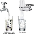 Two easy-to-install faucet filter attachments from the best-selling product line, designed for quick and simple water purification.