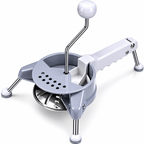 Modern 3-in-1 cutter from سوق كوم, versatile kitchen tool for slicing, dicing, and chopping in a compact design.