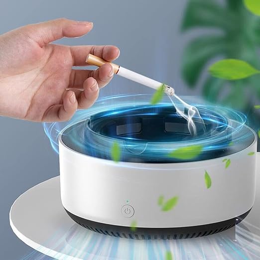 Smart smoke absorber car accessory, compact device designed to reduce cigarette smoke inside vehicles.