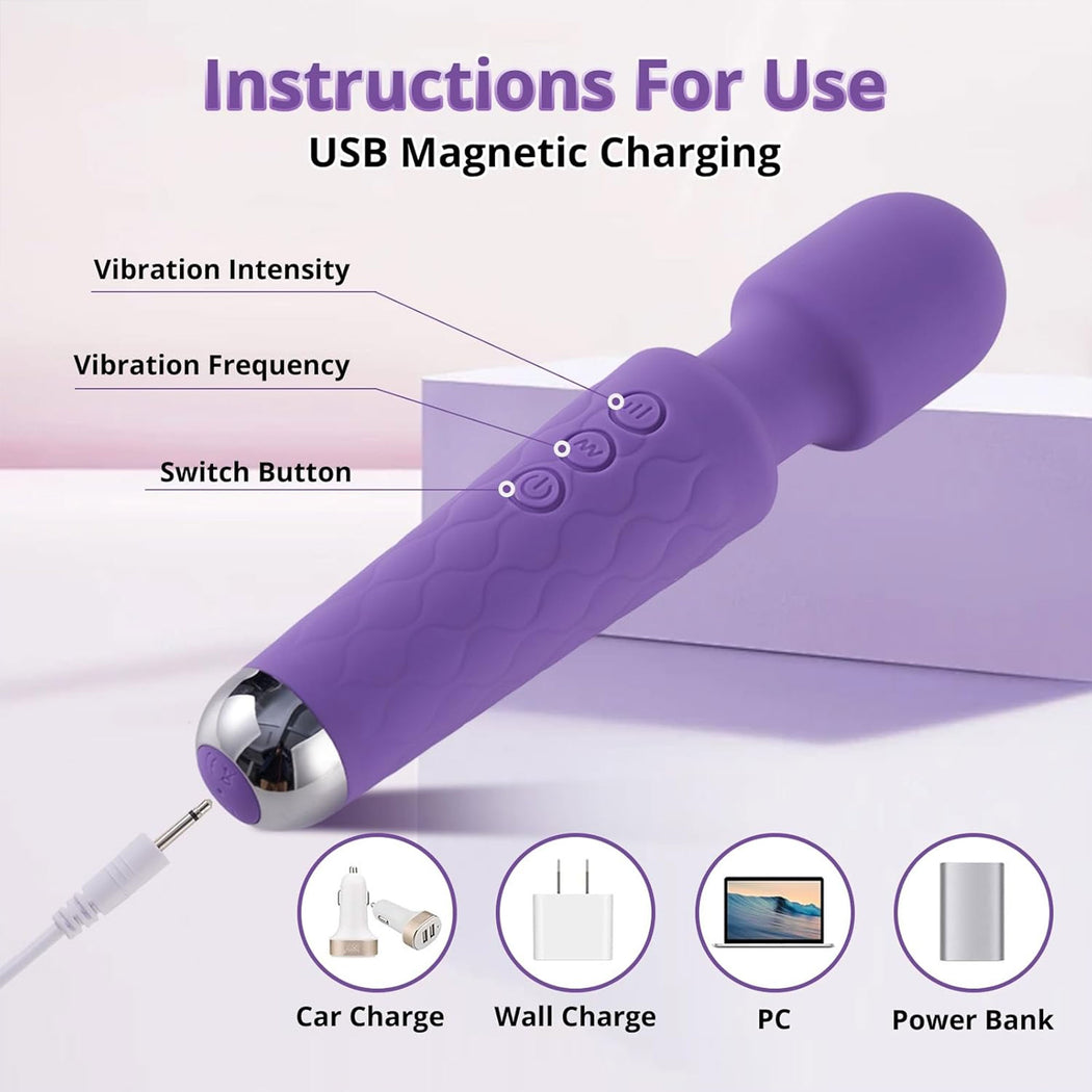 كابل شحن USB لعصا تدليك كهربائية