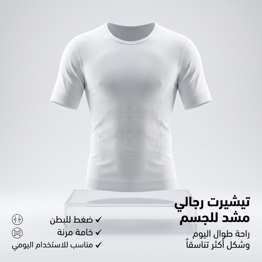 مشد الجسم للرجال باكمام قصيرة ٢XL