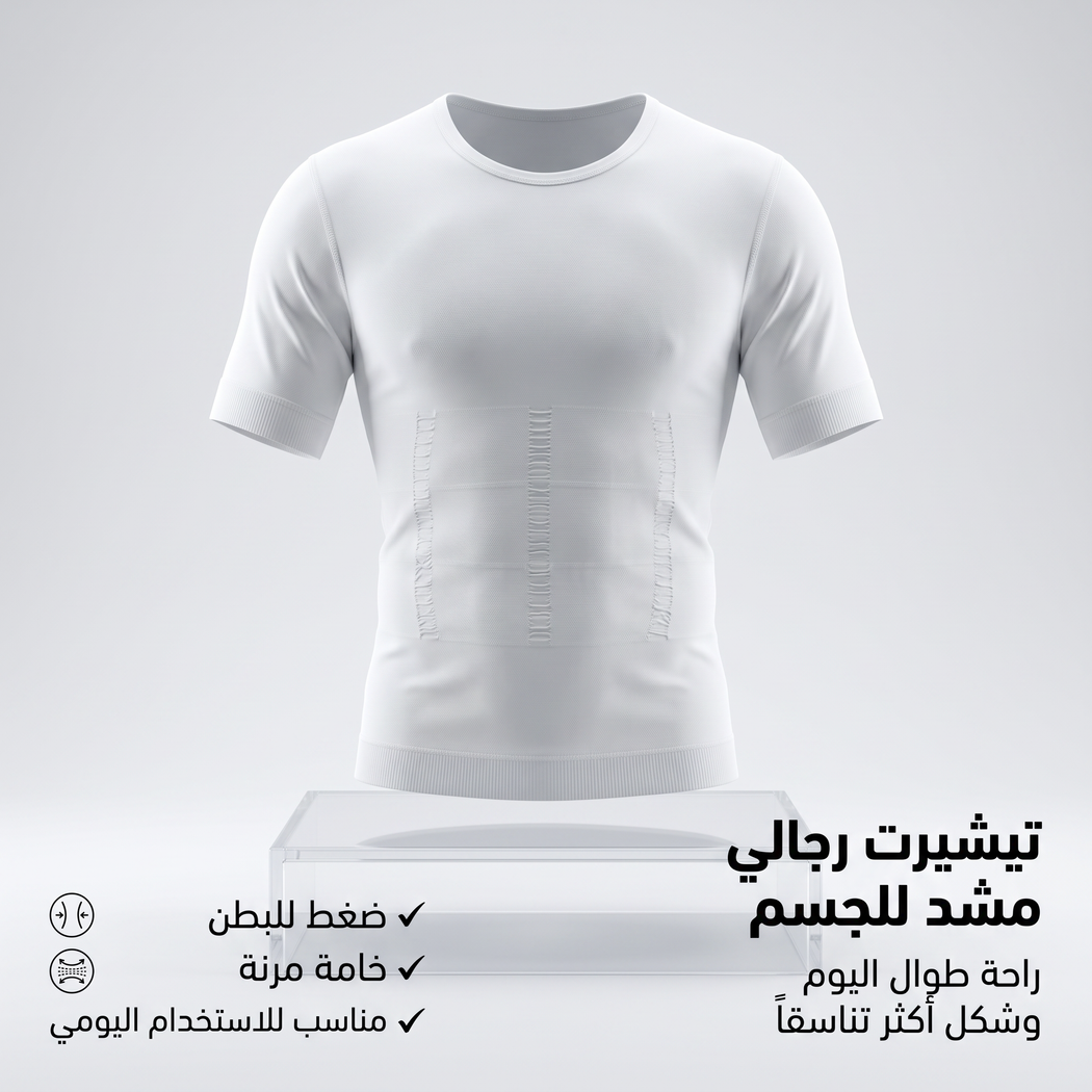 مشد الجسم للرجال باكمام قصيرة ٢XL