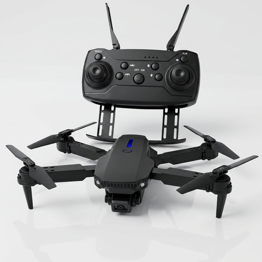 Drone for aerial photography from سوق الأمانة, showing a compact quadcopter with camera mounted for high-quality aerial shots.