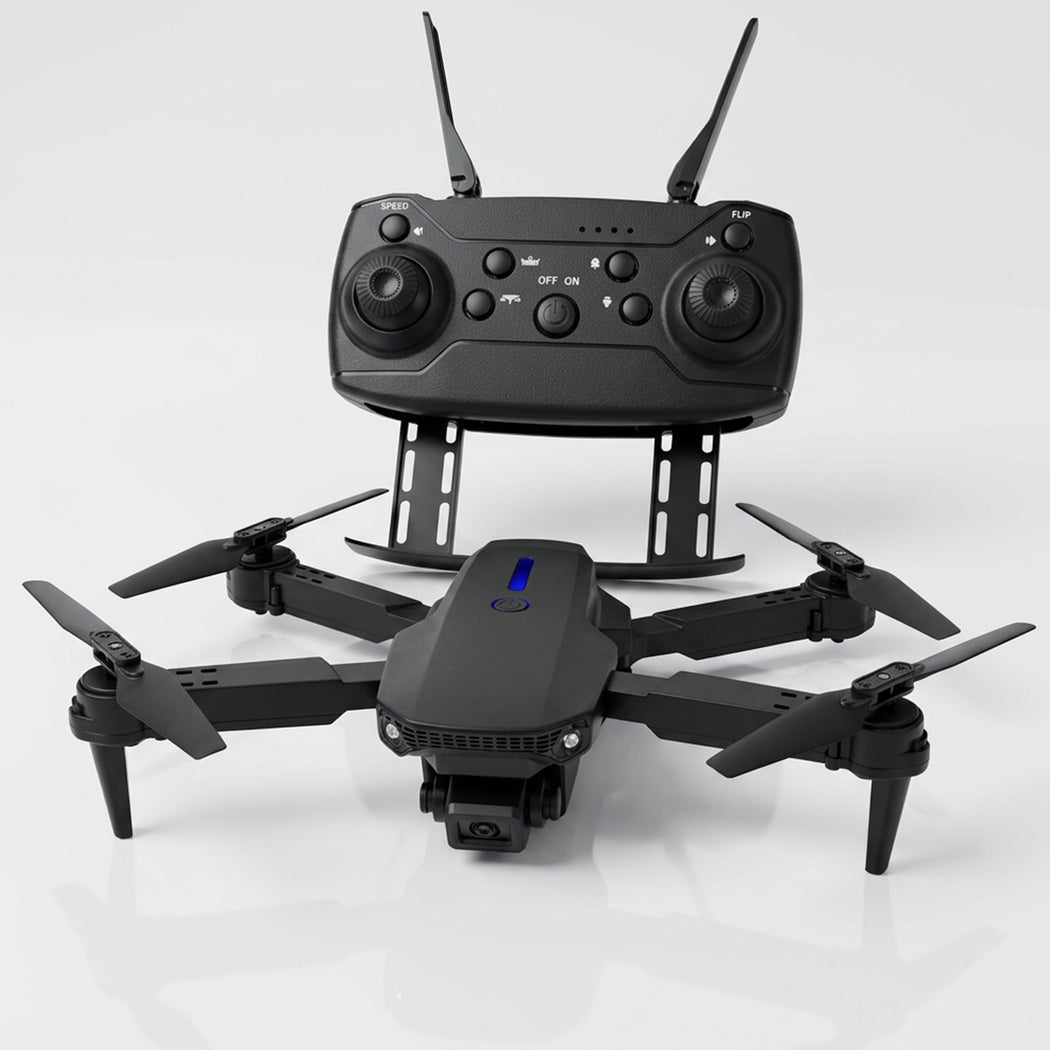 Drone for aerial photography from سوق الأمانة, showing a compact quadcopter with camera mounted for high-quality aerial shots.