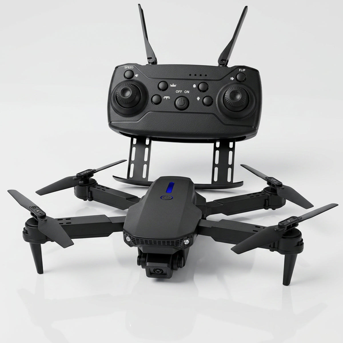 Drone for aerial photography from سوق الأمانة, showing a compact quadcopter with camera mounted for high-quality aerial shots.