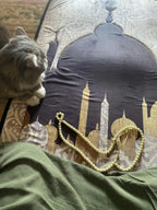 عرض مصلية مبطنة مانعة للانزلاق كبيرة+كرسى الصلاة