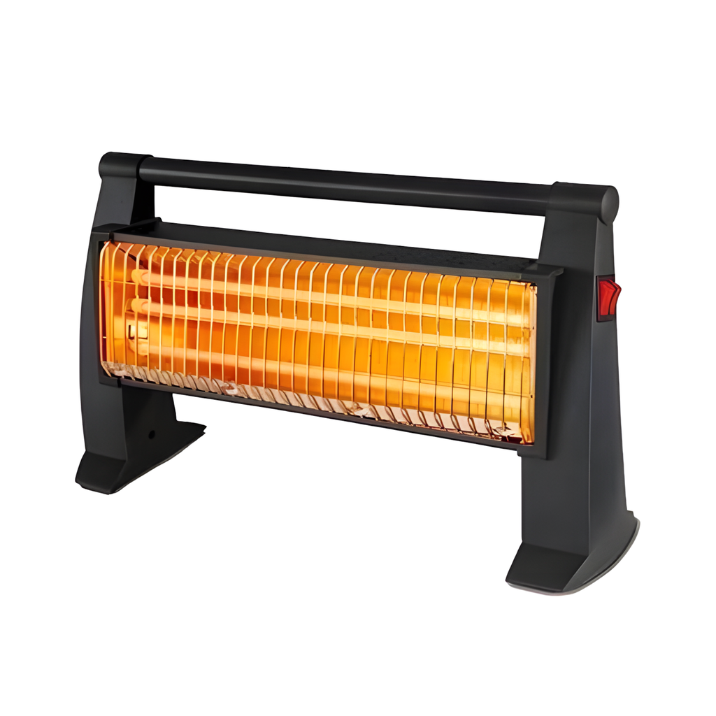 KUMTEL 3-candle heater, electric space heater with a sleek design, suitable for indoor use and efficient warmth.