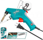 Electric soldering iron from TOTAL, a handheld tool for electrical and electronic soldering tasks.