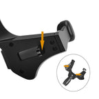 Car mirror phone holder with 360-degree rotation, suitable for vehicle accessories, designed for secure mobile device mounting.