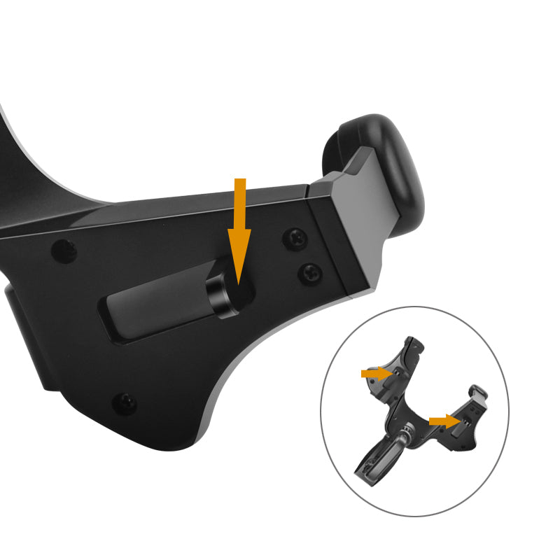 Car mirror phone holder with 360-degree rotation, suitable for vehicle accessories, designed for secure mobile device mounting.