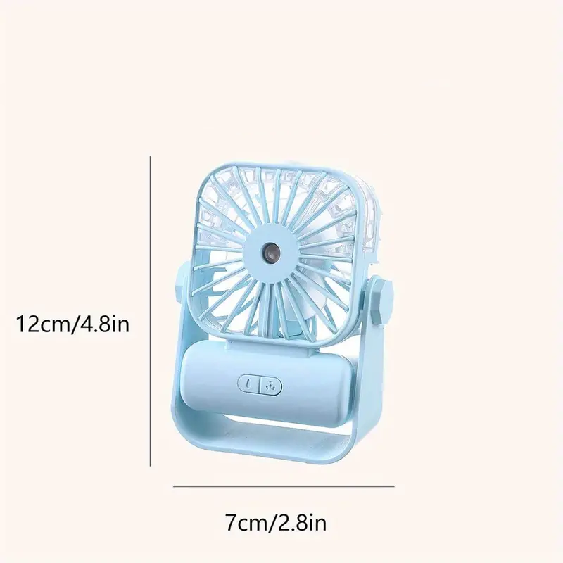 Colorful toy fan and diffuser set from سوق كوم, featuring small interactive fan and aromatic vapor device for kids' play.