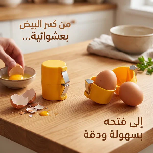 • أداة تكسير البيض اليدوية للمطبخ