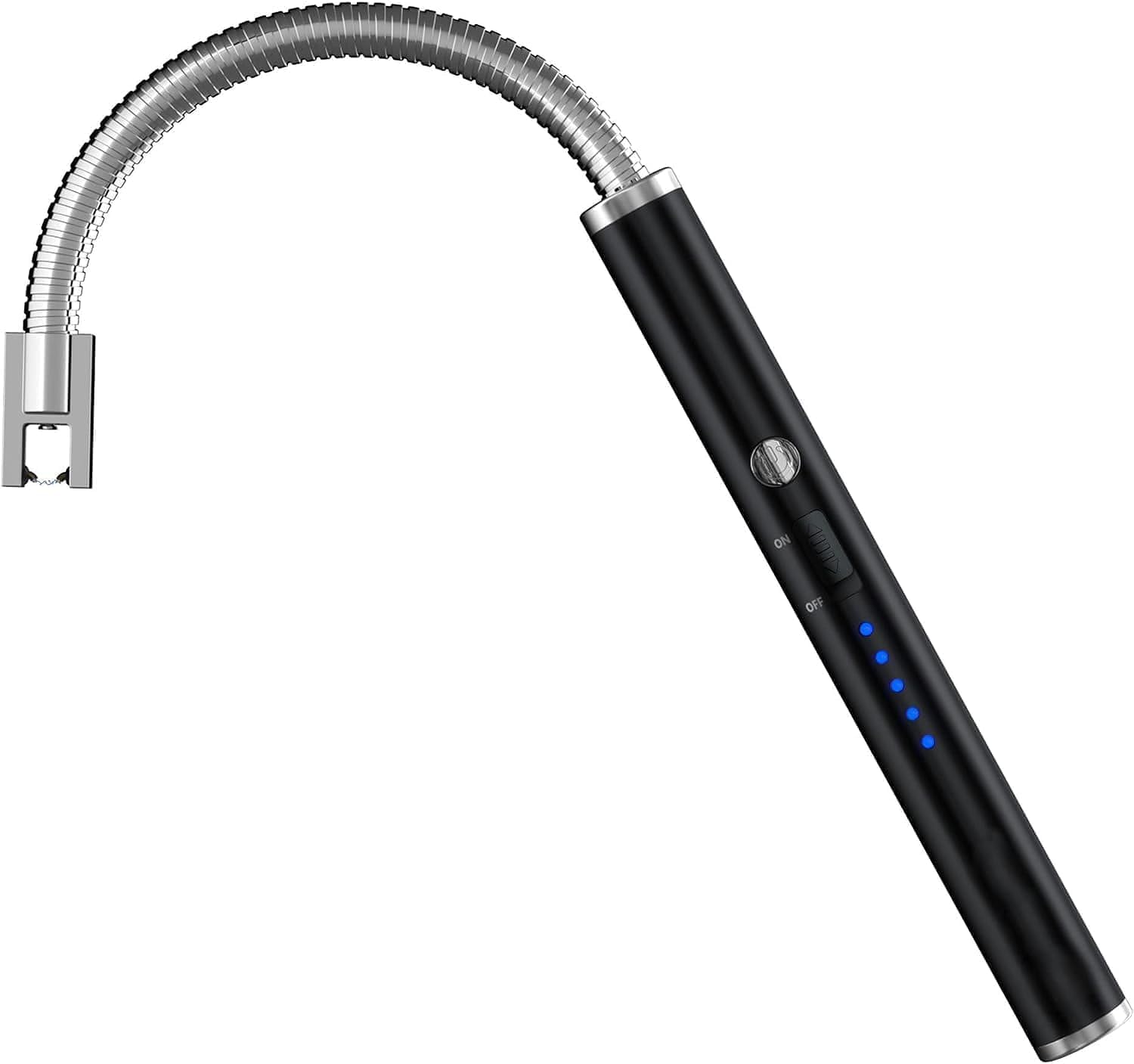 Electric USB lighter from سوق كوم with sleek design, rechargeable and portable for convenient fire ignition.