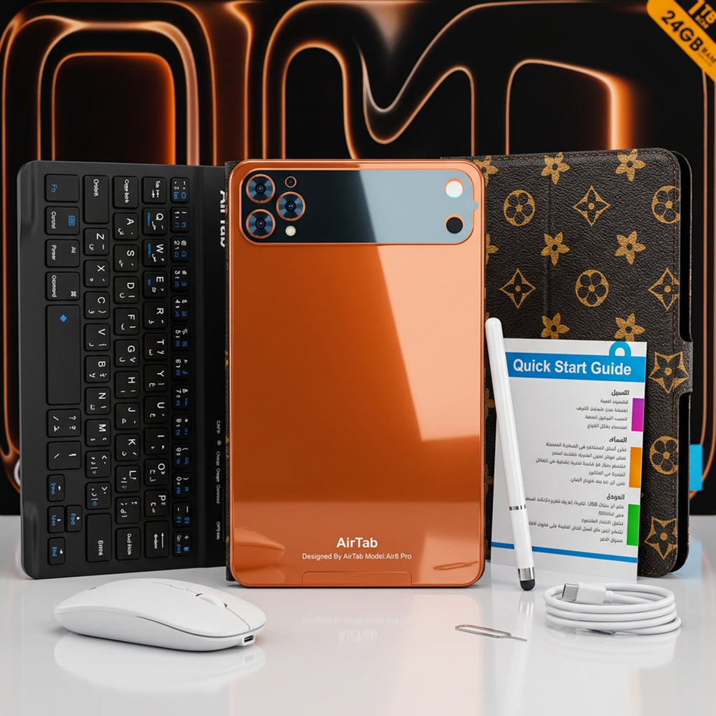تابلت Airtap Air 8 pro (بضمان عام ) + كيبورد و ماوس بلوتوث