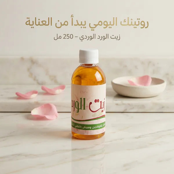 زيت الورد الوردي - المحفز الطبيعي للبشرة