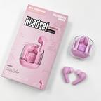 Wireless AirPods Air 31 earphones from سوق كوم, close-up of the sleek white earbuds with charging case.