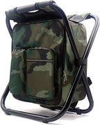 Portable travel chair with carrying bag, compact and lightweight, ideal for outdoor trips and camping, by سوق كوم.
