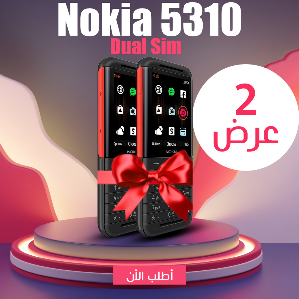 عرض قطعتين موبايل Nokia 5310 Dual Sim Phone