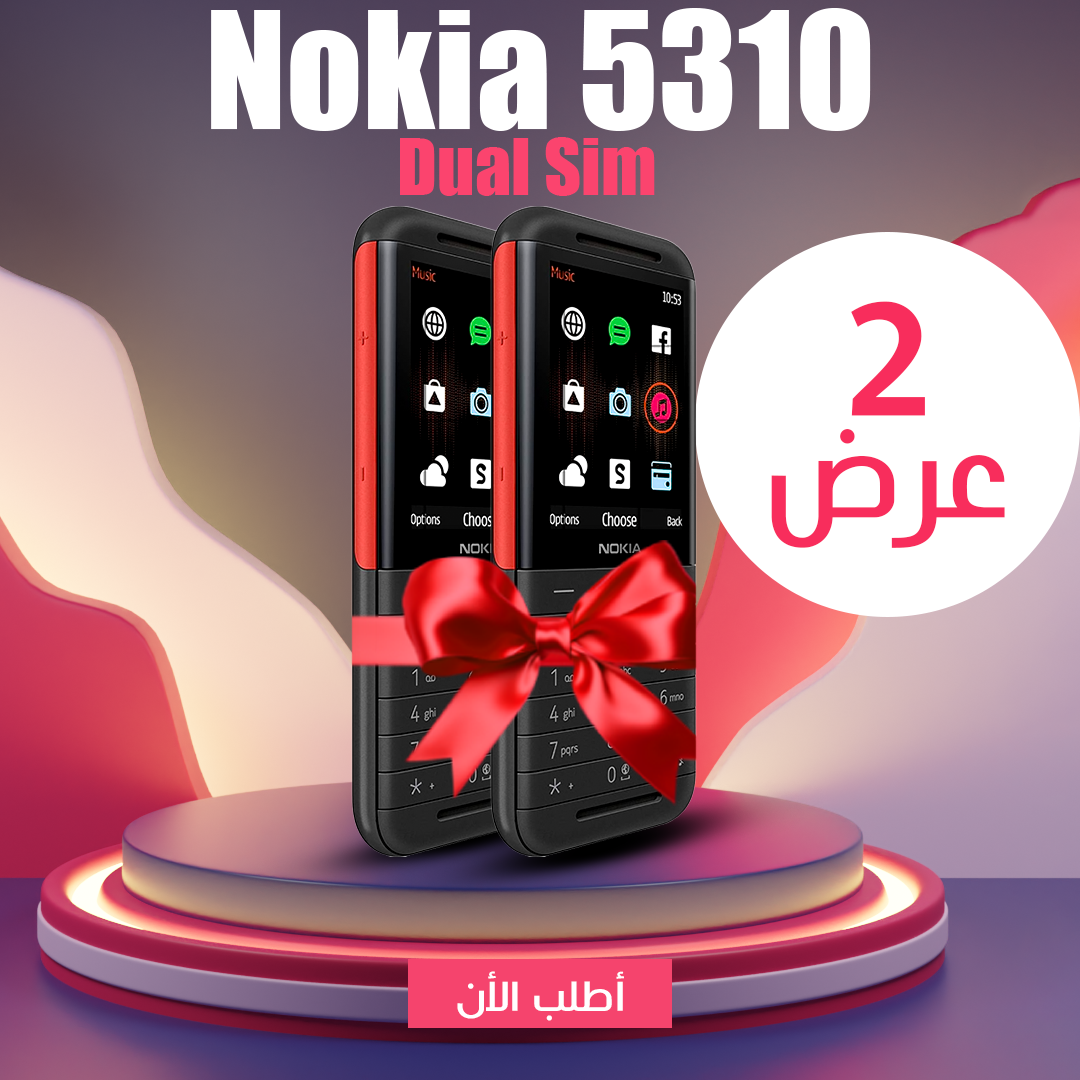 عرض قطعتين موبايل Nokia 5310 Dual Sim Phone