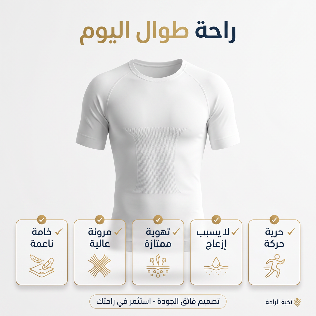 مشد الجسم للرجال باكمام قصيرة ٢XL