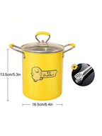 Tefal 2-liter chicken frying pan, orange non-stick cookware, suitable for frying and cooking in the kitchen.
