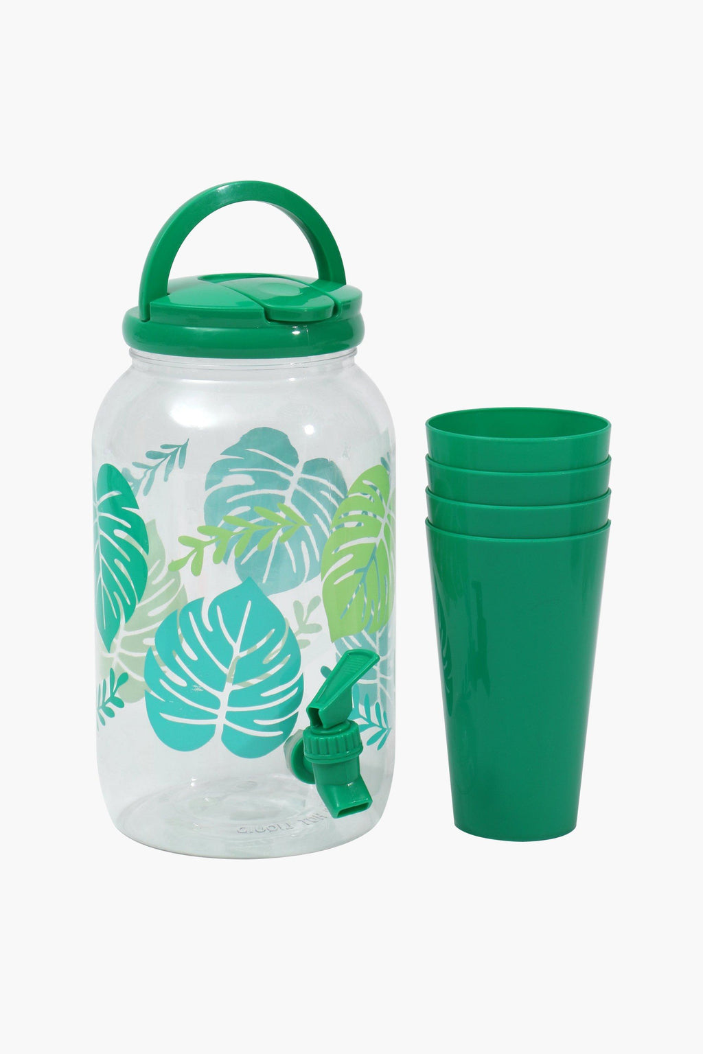 • ديسبنسر العصير + 4 اكواب للعصير ديزاين Leaves 3,5 Liter
