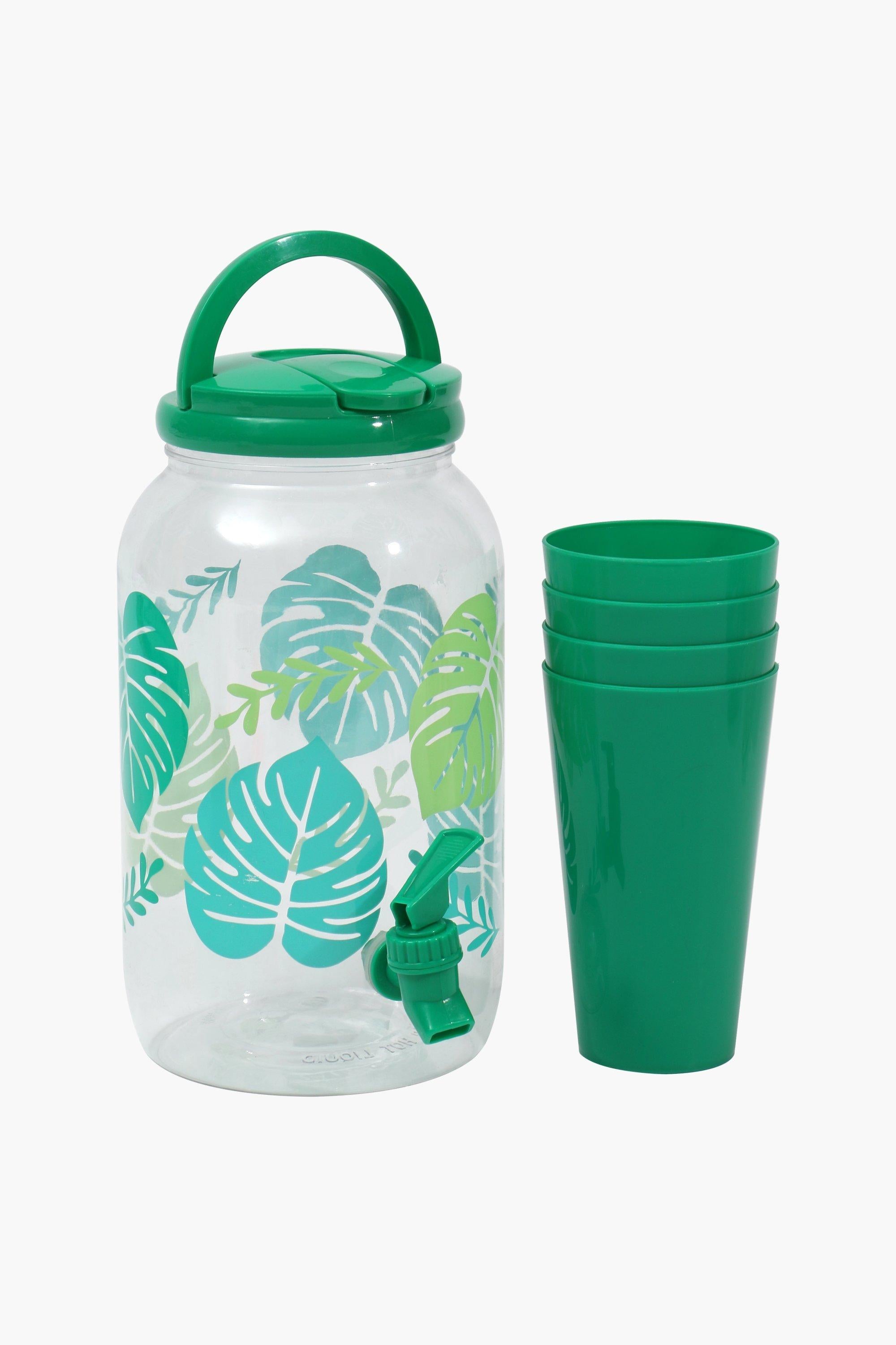 • ديسبنسر العصير + 4 اكواب للعصير ديزاين Leaves 3,5 Liter