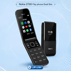 • Nokia 2720 Flip phone Dual Sim + ضمان سنه