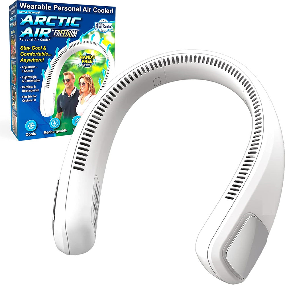 Portable Arctic neck cooling device, small personal cooling gadget, designed for comfort and convenience.