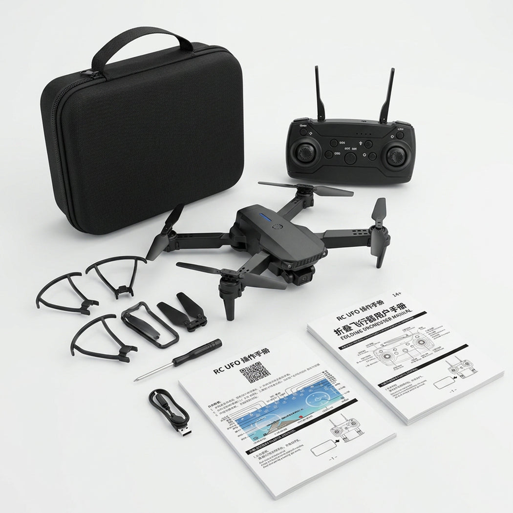 Aerial photography drone from سوق الأمانة, displaying camera and propellers, designed for high-quality aerial imaging.