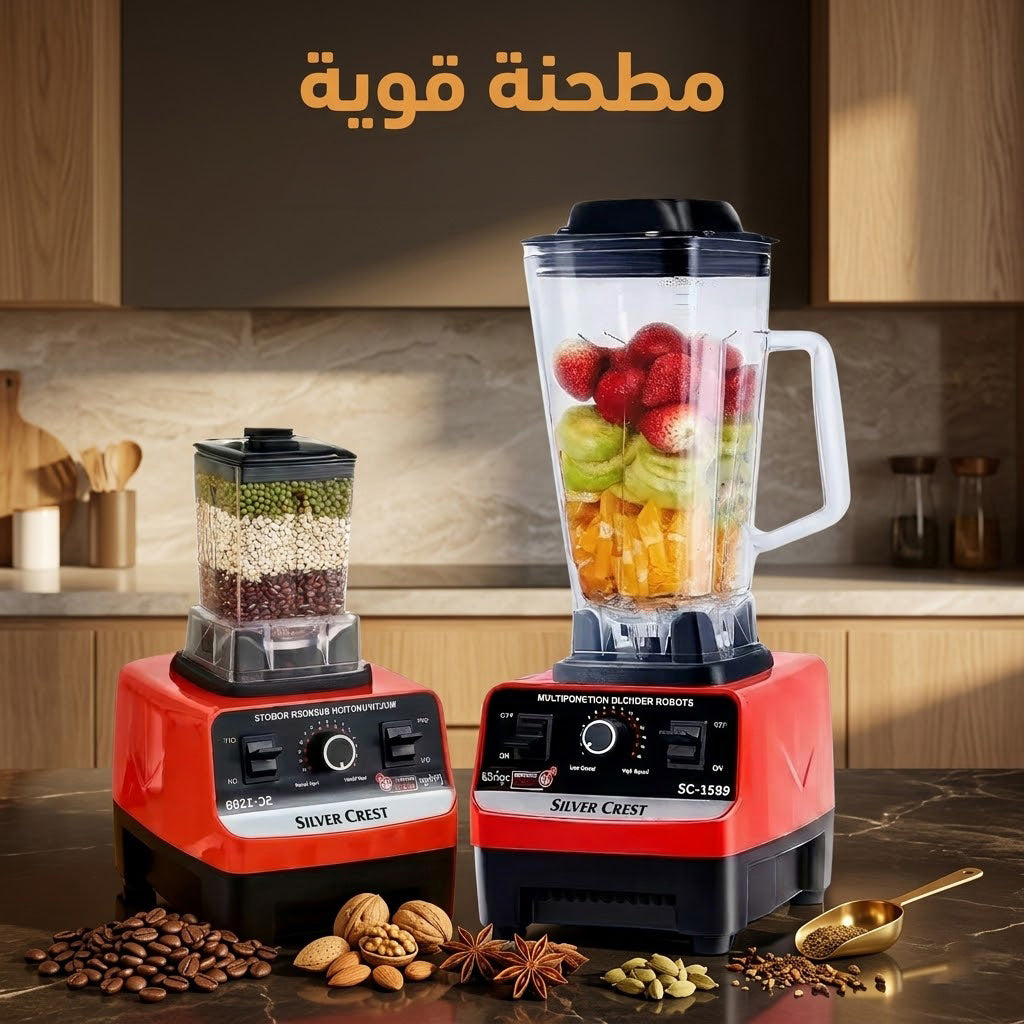 عرض 2 قطعة من خلاط Silver Crest  مطحنة 4500 وات
