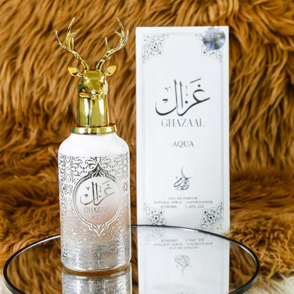 `زجاجة عطر غزال الأصلي الأبيض 100 مل عود فاخر أنثوي`