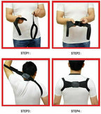 Medical back support belt from سوق كوم, adjustable ergonomic design for pain relief and posture support.