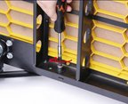 Set of 34-piece manual tools including screwdrivers, bits, and a French key, ideal for various repair and assembly tasks.